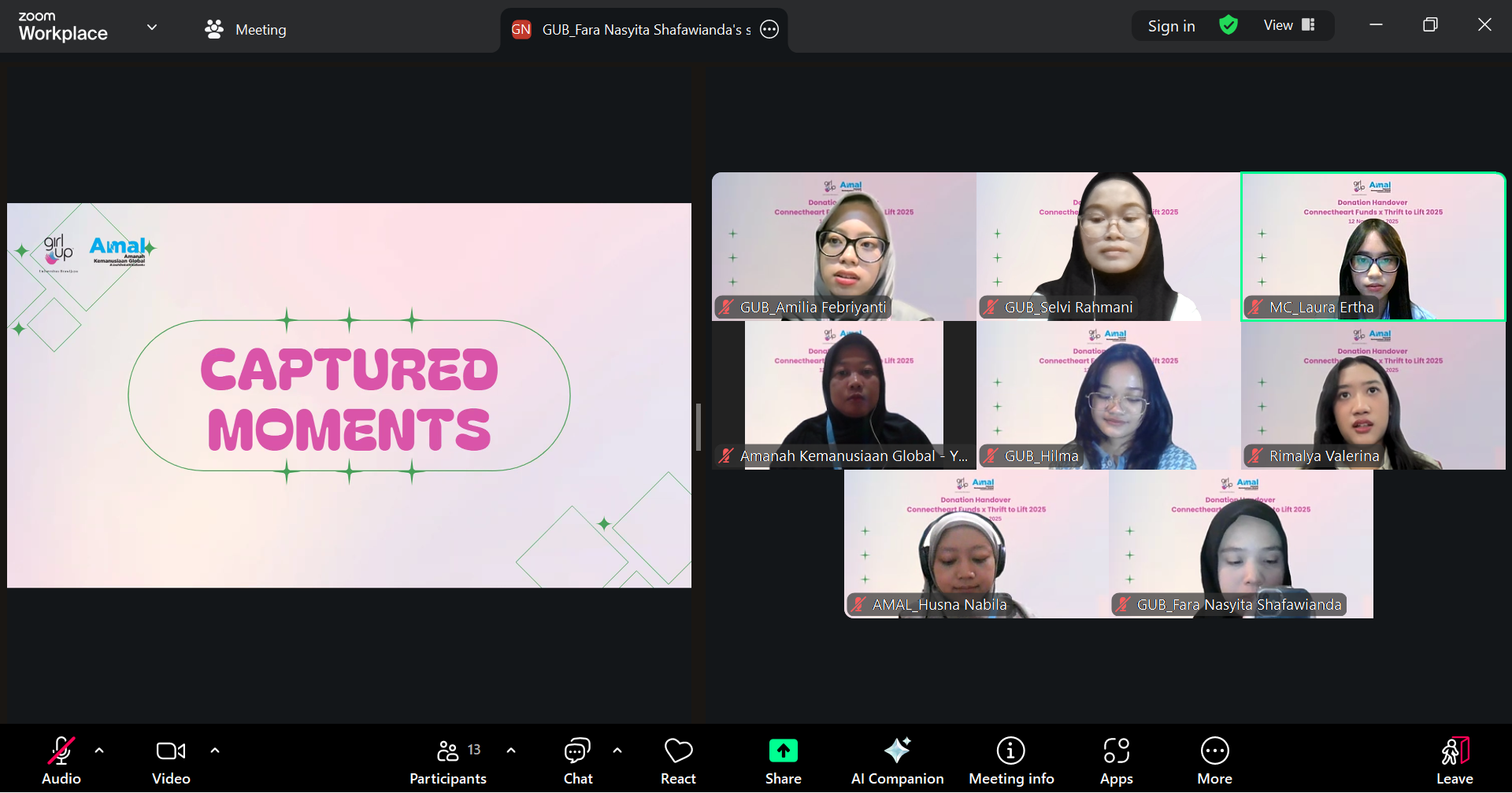 Dari Hati ke Hati: Girl Up Brawijaya Berkolaborasi dengan AMAL Galang Donasi untuk Palestina